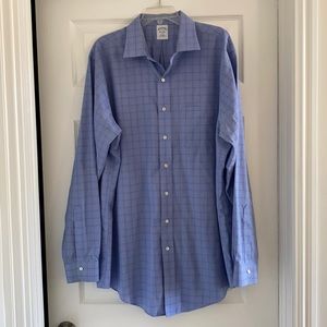 Brooks Brothers Men’s Blue Dress Shirt 17.5x37 XL